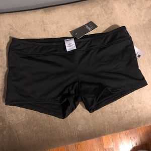 NWT Black Boyshort Swim Bottoms - Medium